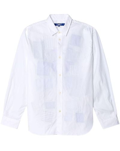 Junya Watanabe Patchwork Cotton Shirt - White