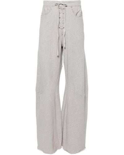 LUEDER Lindsay Engineered Panelled Track Trousers - Men's - Cotton - Grey