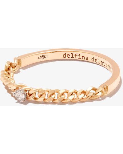 Delfina Delettrez 18k Yellow Unchain My Art Diamond Ring - Women's - Diamond/18kt Yellow - Metallic