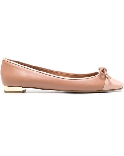 Aquazzura Leather Ballerina Shoes - Pink