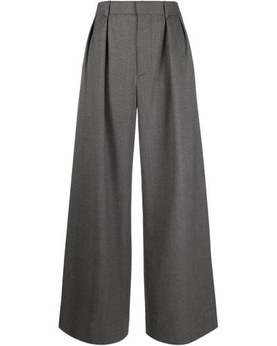 Wardrobe NYC Wide-leg Wool Pants - Gray