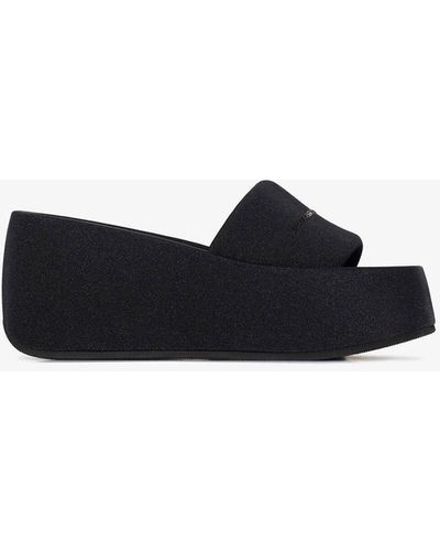 Alexander Wang Taji 115 Flatform Sandals - Black
