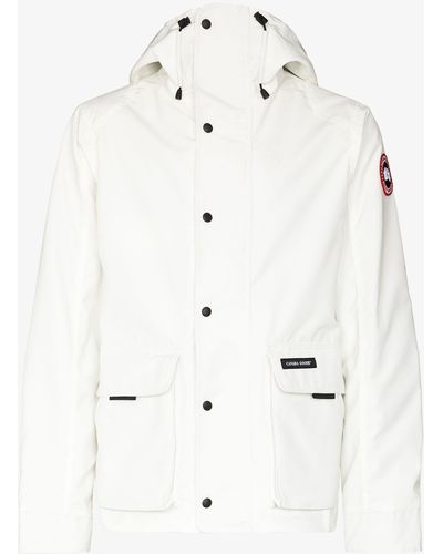 Canada Goose Lockeport Hooded Coat - Men's - Cotton/polyester - White