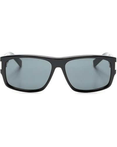 Saint Laurent Sl 689 Rectangle-frame Sunglasses - Grey