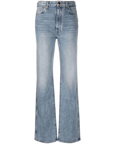 Khaite High-waisted Straight Jeans - Blue