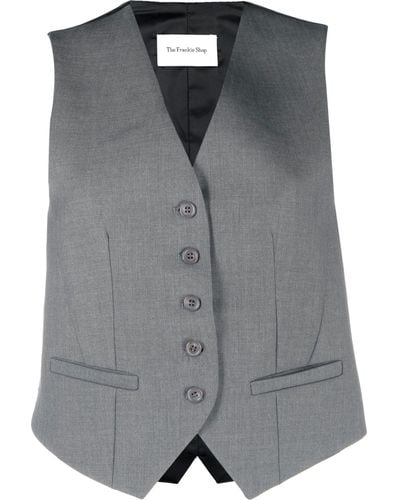 Frankie Shop Gelso Waistcoat - Grey