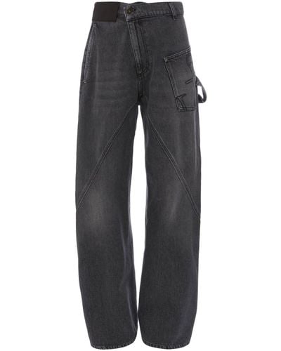 JW Anderson Twisted Workwear Jeans - Men's - Cotton - Grey