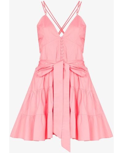 Alexandra Miro Celeste Belted Mini Dress - Pink