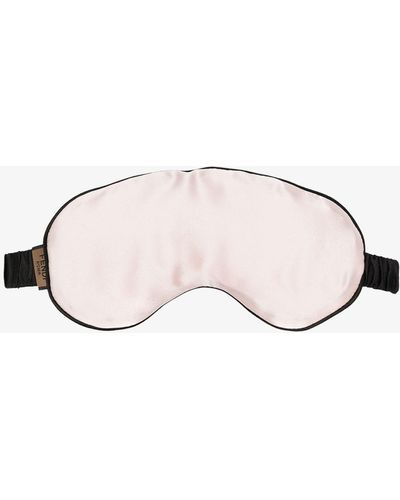 Fendi Pink And Padded Silk Eye Mask - Black