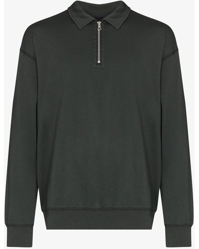 Reigning Champ Zip-up Polo Shirt - Green