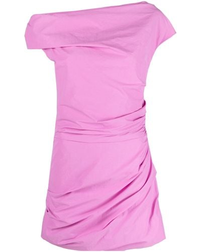 Paris Georgia Basics Remmy Draped Mini Dress - Pink