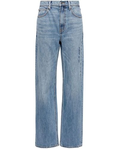 Alexander Wang Straight Embossed Jeans - Blue