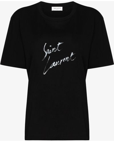 Saint Laurent Signature T-shirt - Black