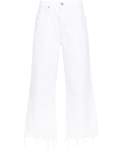 FRAME The Relaxed High-rise Straight Jeans - White