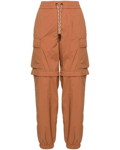 3 MONCLER GRENOBLE Ripstop Zip-off Cargo Trousers - Orange