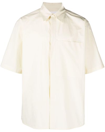 Jil Sander Patch-pocket Cotton Shirt - White
