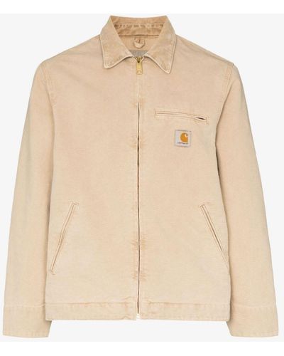 Carhartt Detroit Zip-jacket Shirt Jacket - Men's - Organic Cotton/polyester - Natural