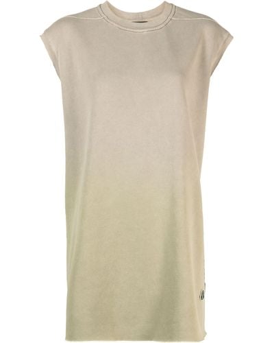 Moncler Moncler + Rick Owens - Green Gradient Jersey Tank Top - Women's - Cotton/polyester - Natural