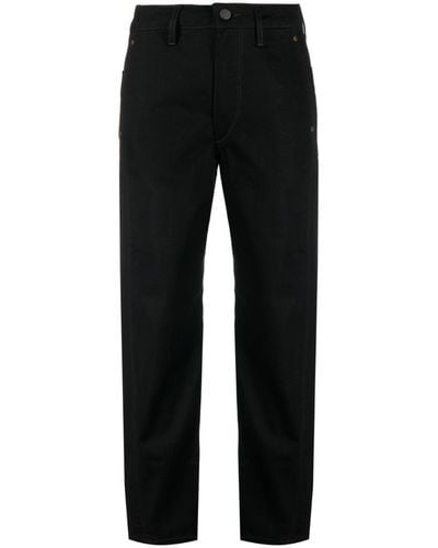 Lemaire Twisted Cropped Jeans - Black