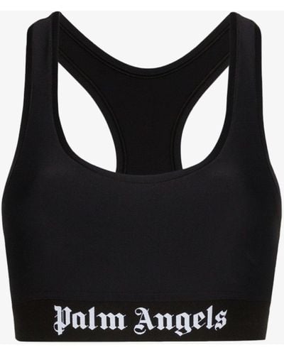 Palm Angels Logo Sports Bra - Women's - Polyamide/spandex/elastane - Black