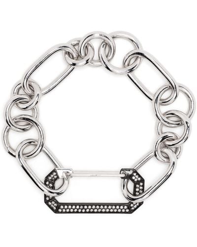 Eera Eéra - 18k White Gold Lucy Diamond Bracelet - Men's - Metal