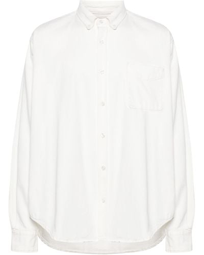Frankie Shop Sinclair Denim Shirt - White