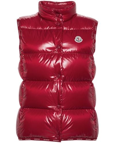 Moncler Badia Quilted Gilet - Red
