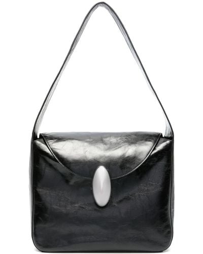 Alexander Wang Medium Dome Leather Shoulder Bag - Black