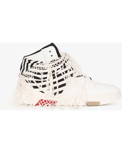 Saint Laurent Smith Cure 05 Leather High-top Sneakers - White