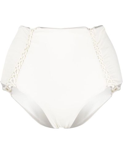 Bikini ISA BOULDER Cloud - Haut Perlé Blanc, Bretelles Dos, Taille XS Neuf Étiquette