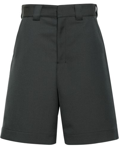 Lemaire Cotton-blend Shorts - Women's - Cotton/wool/polyester - Gray
