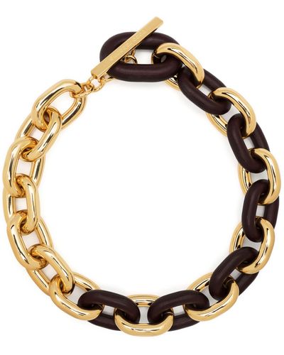 Bicycle Chunky Chain Link Necklace Gold