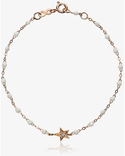 Gigi Clozeau 18k Rose Gold Star 17 Cm Beaded Diamond Bracelet - Women's - Resin/diamond/18kt Rose Gold - Metallic
