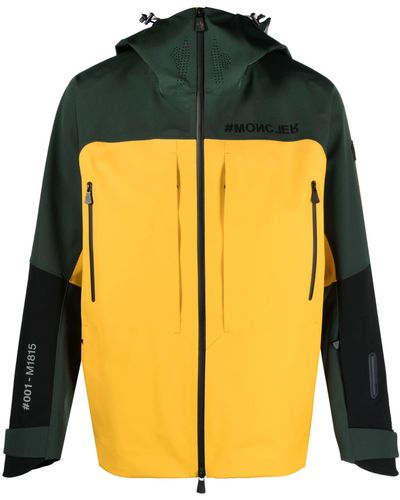 3 MONCLER GRENOBLE Brizon Ski Jacket - Men's - Polyamide/spandex/elastane/spandex/elastanepolyester - Yellow