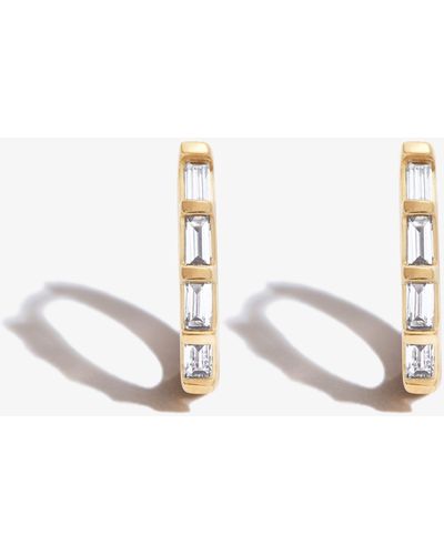 Zoe Chicco 14k Yellow Diamond huggie Earrings - Metallic