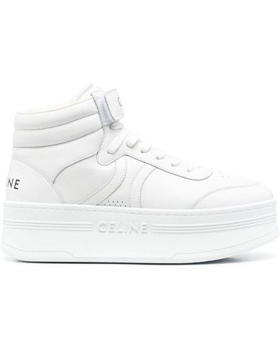 Celine Mid Block Sneakers - White