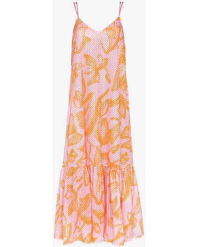 Stine Goya Francisca Sequinned Tiered Dress - Pink