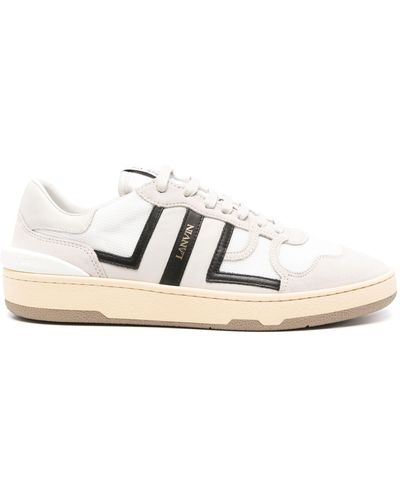 Lanvin Clay Low Top Trainers Shoes - White