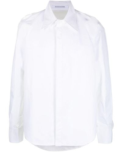 Bianca Saunders Row Back Long Sleeve Shirt - White