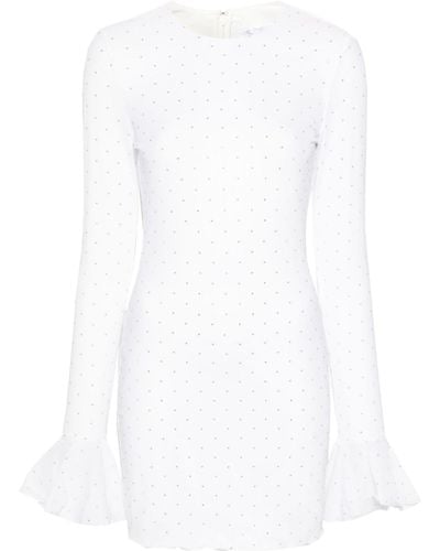 ROTATE BIRGER CHRISTENSEN Crystal-embellished Mini Dress - White
