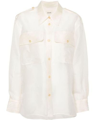 Khaite The Missa Silk Shirt - White