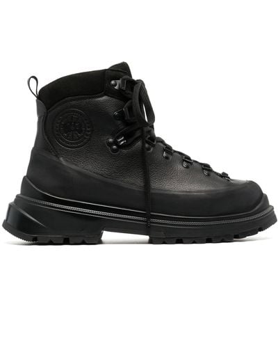 Canada Goose Journey Leather Ankle Boots - Black