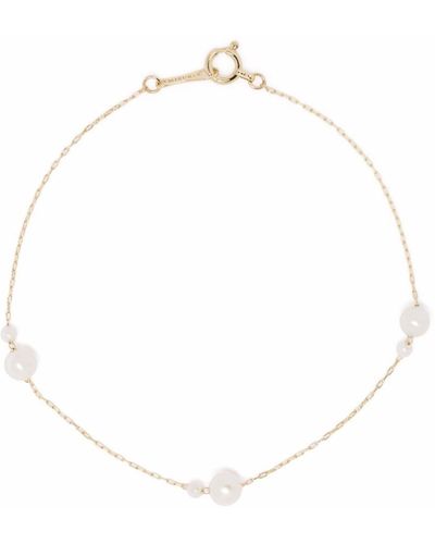 Mizuki 14k Yellow Sea Of Beauty Pearl Bracelet - White