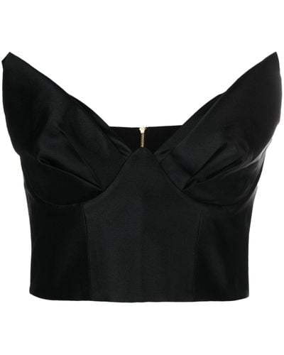 Zimmermann Matchmaker Crop Top - Black