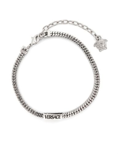 Versace -tone Snake-chain Bracelet - Men's - Metal - White