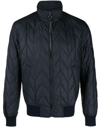 Ferragamo Padded Zip Fastening Jacket - Blue