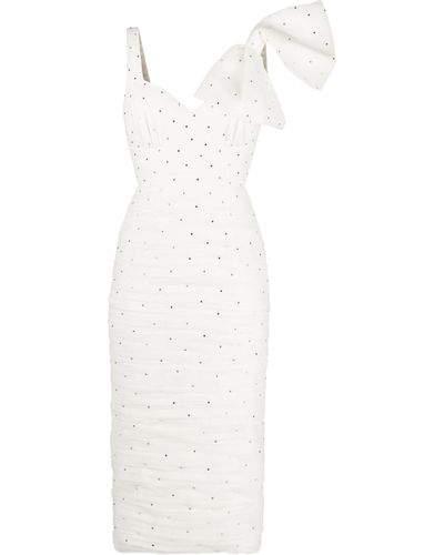 ANOUKI Swarovski Crystal-embellished Dress - White