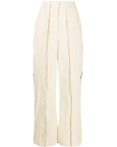 Christopher Esber Cocosolo Straight-leg Cotton Trousers - White