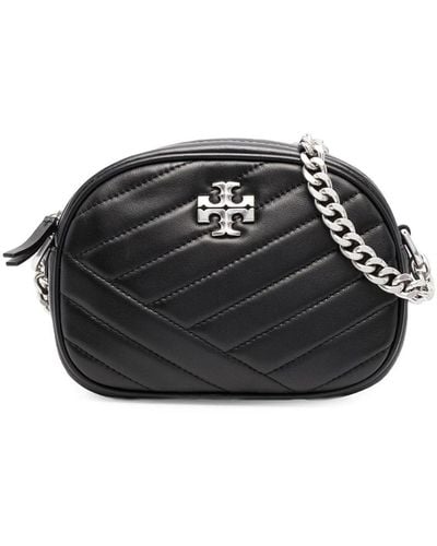Tory Burch Kira Chevron Small Leather Crossbody Bag Woman - Black