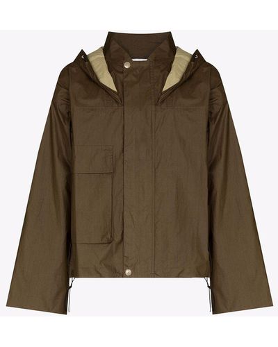 RANRA Skel Windbreaker Jacket - Men's - Acrylic/polyester/cotton - Green